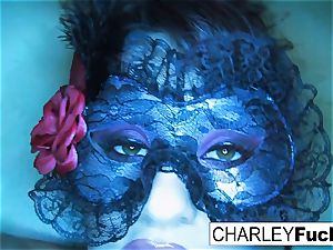 Charley wears some beautiful underwear and tights